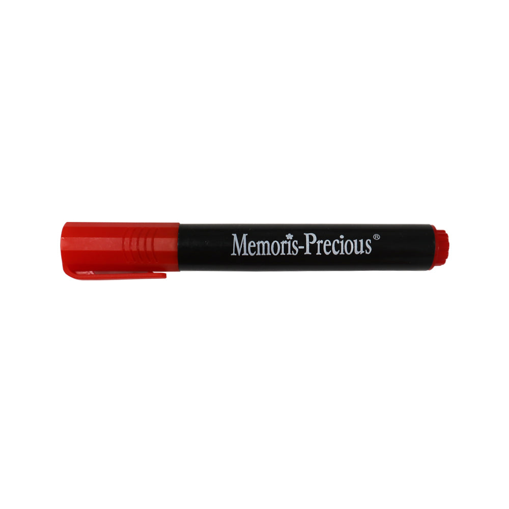 Marker permanent Memoris-Precious, varf tesit, 2-7 mm, rosu Marker permanent Memoris-Precious, varf tesit, 2-7 mm, rosu